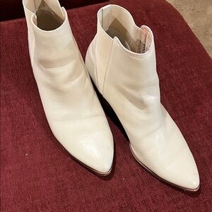Chinese Laundry Cream Ankle Boots